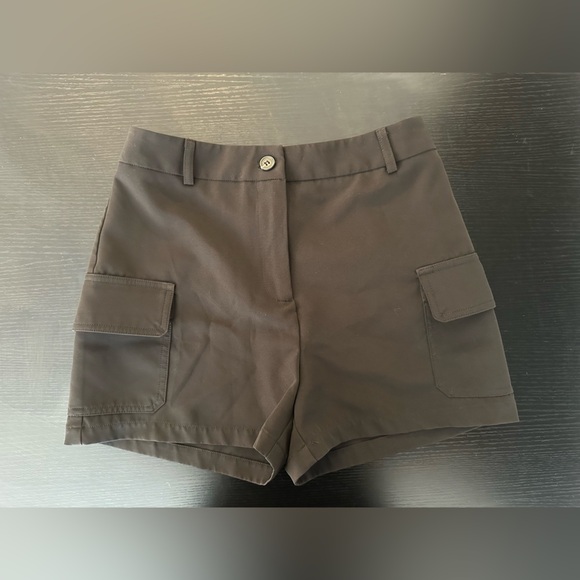 None Pants - Women's Cargo Shorts in Black